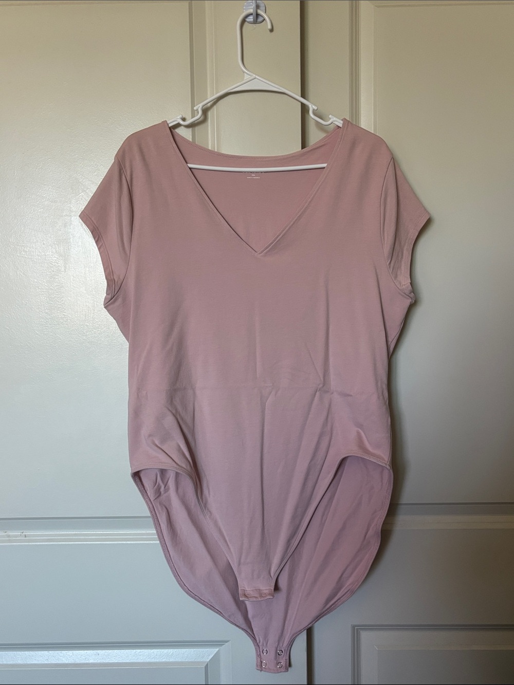 Old Navy Light Pink V-Neck Bodysuit